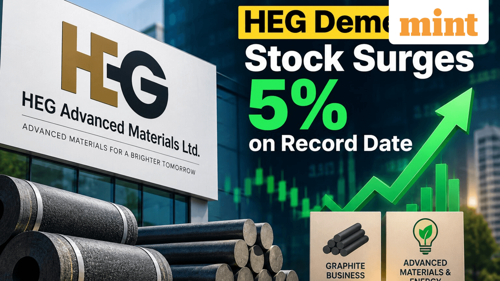 HEG demerger news | Stock zooms 5% on record date — what's next for investors?